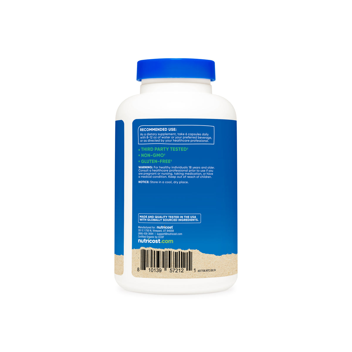Nutricost Made With Organic Spirulina Capsules - Image 4
