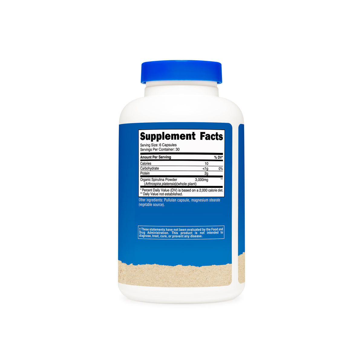 Nutricost Made With Organic Spirulina Capsules - Image 3