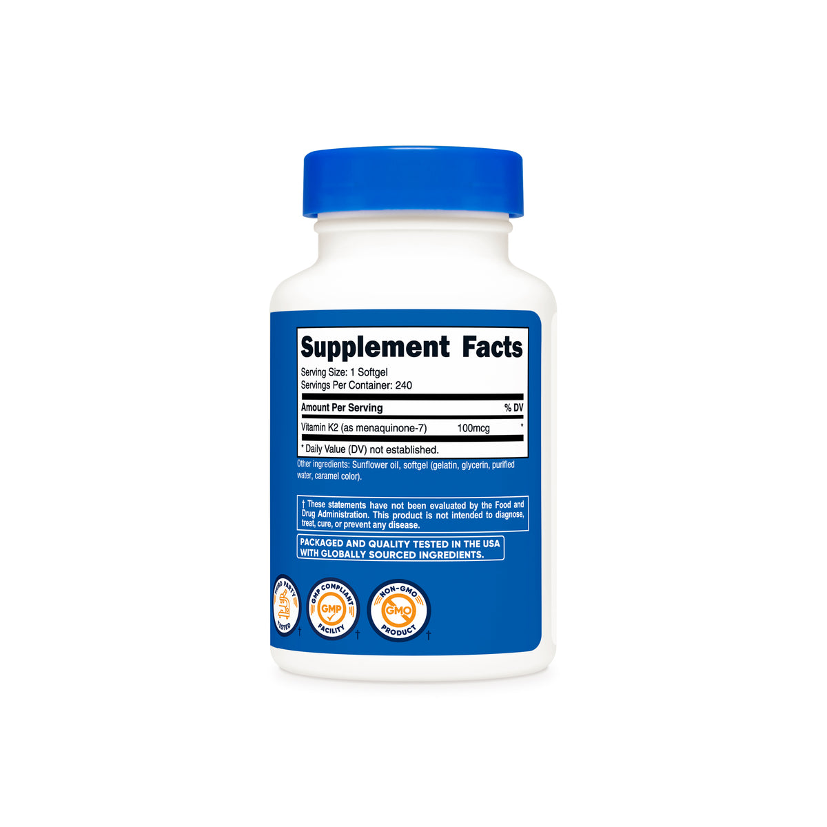 Nutricost Vitamin K2 MK-7 Softgels - Image 3