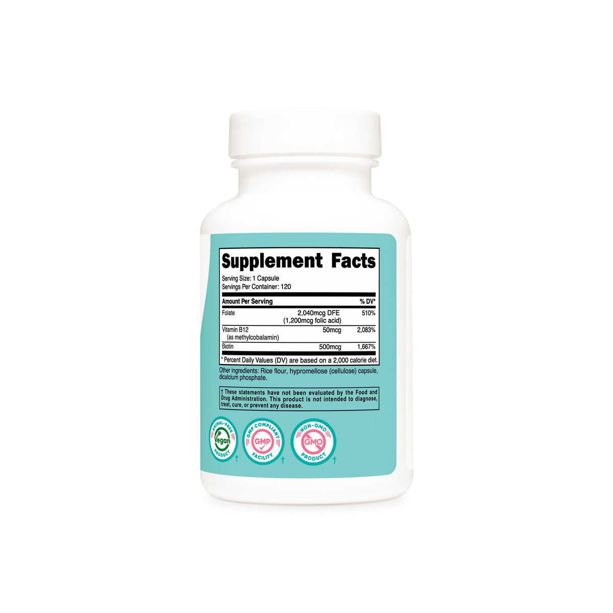 Nutricost Folic Acid for Women - Image 3