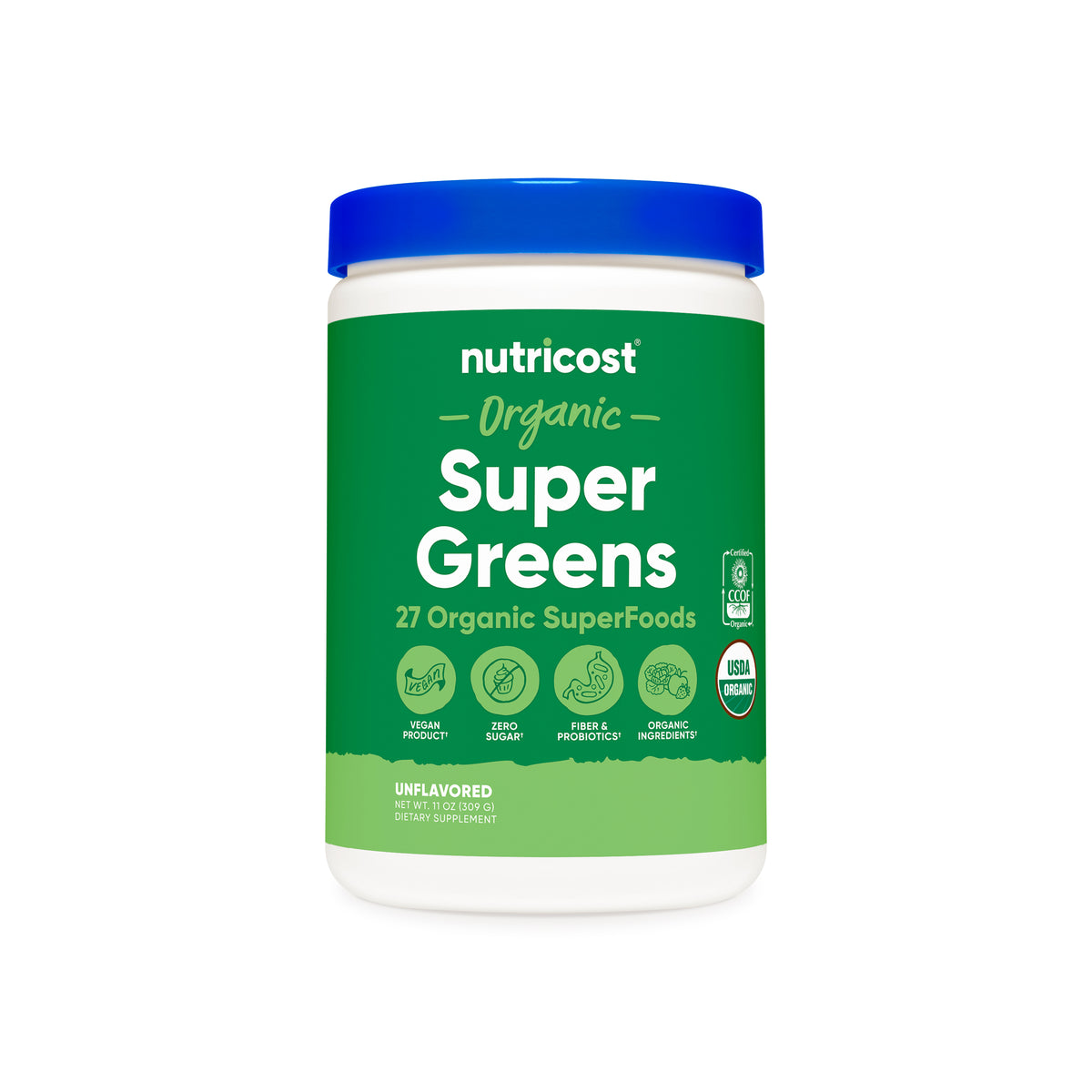 Nutricost Organic Super Greens Powder - Image 2
