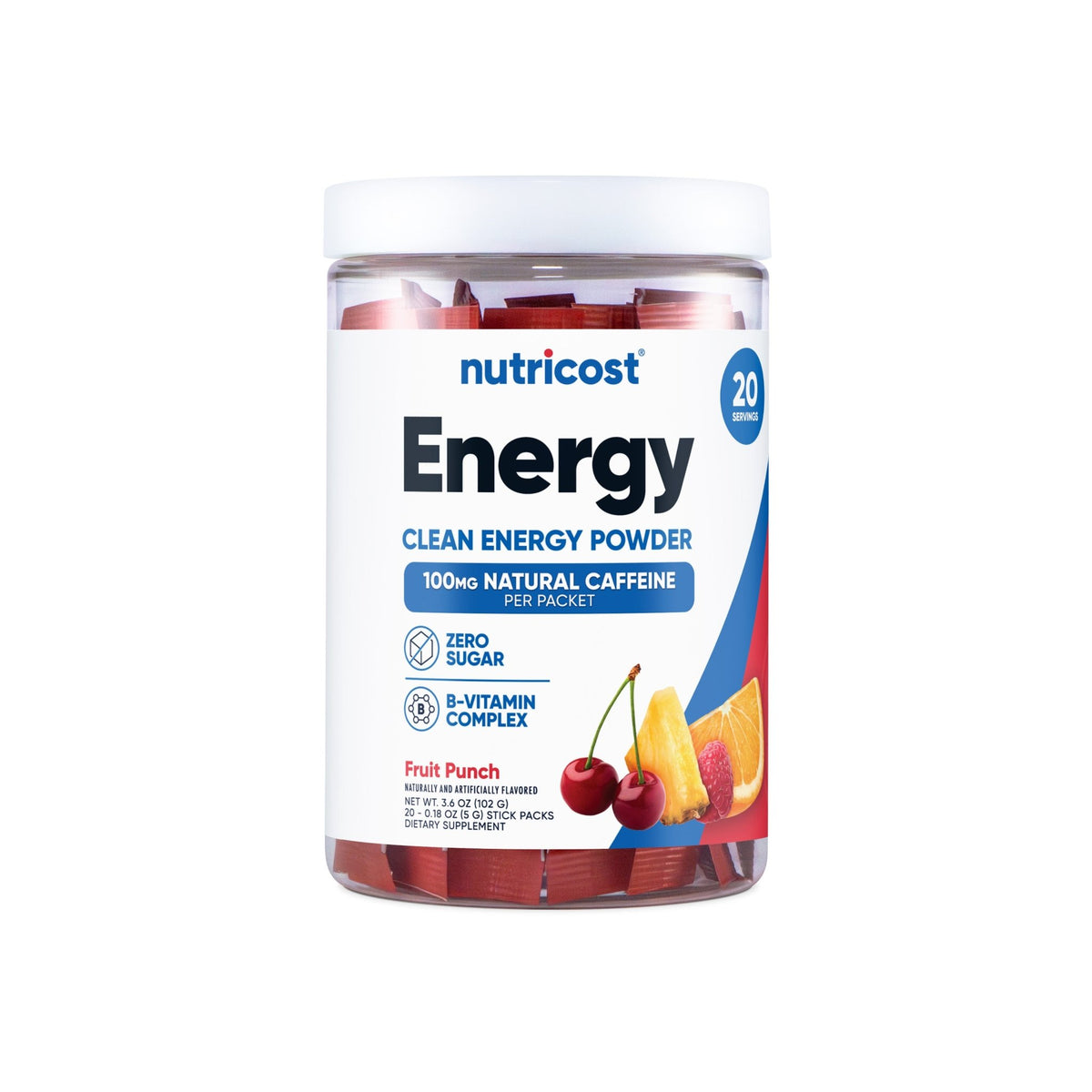 Nutricost Energy Stick Packs (20 Pack) - Image 2