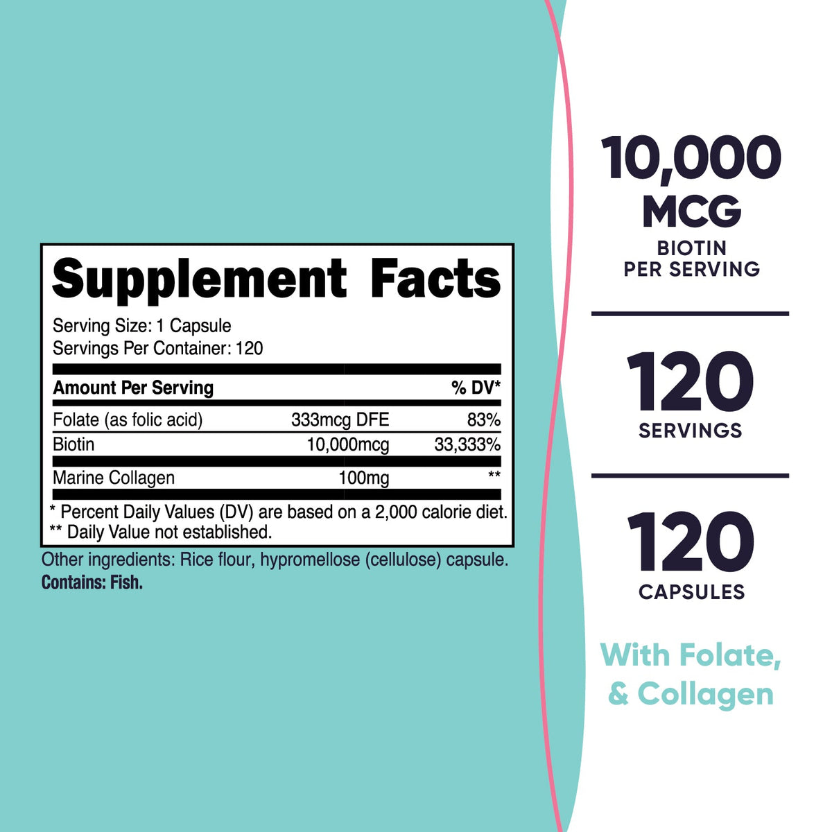 Nutricost Biotin for Women - Image 3
