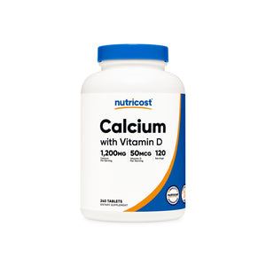 Nutricost Calcium (with Vitamin D3) Tablets