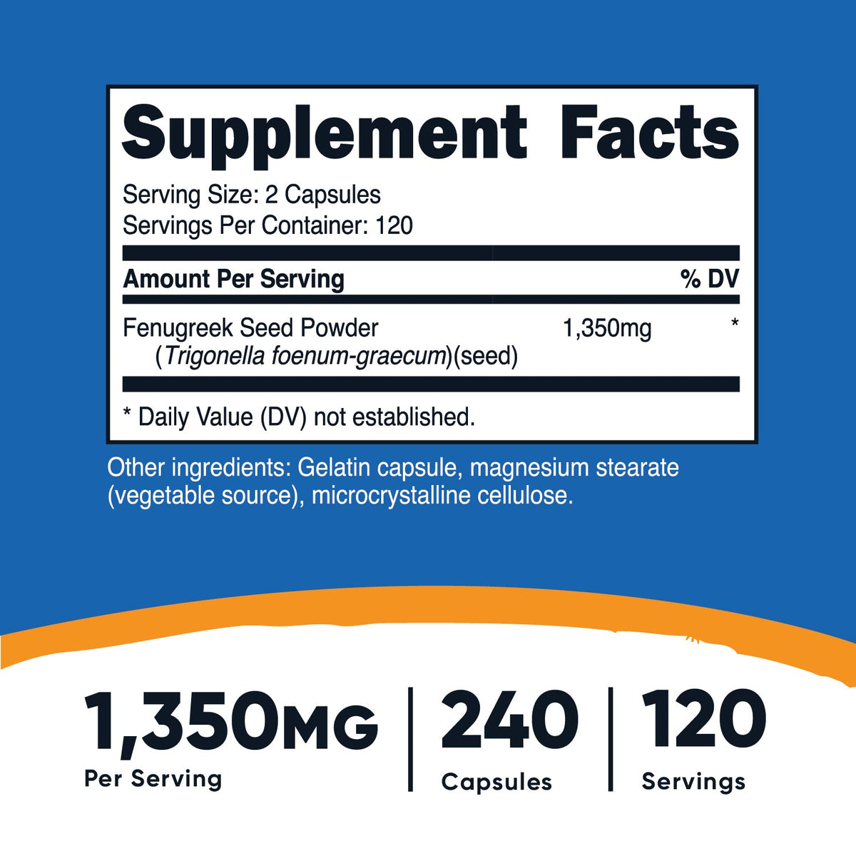 Nutricost Fenugreek Capsules - Image 3