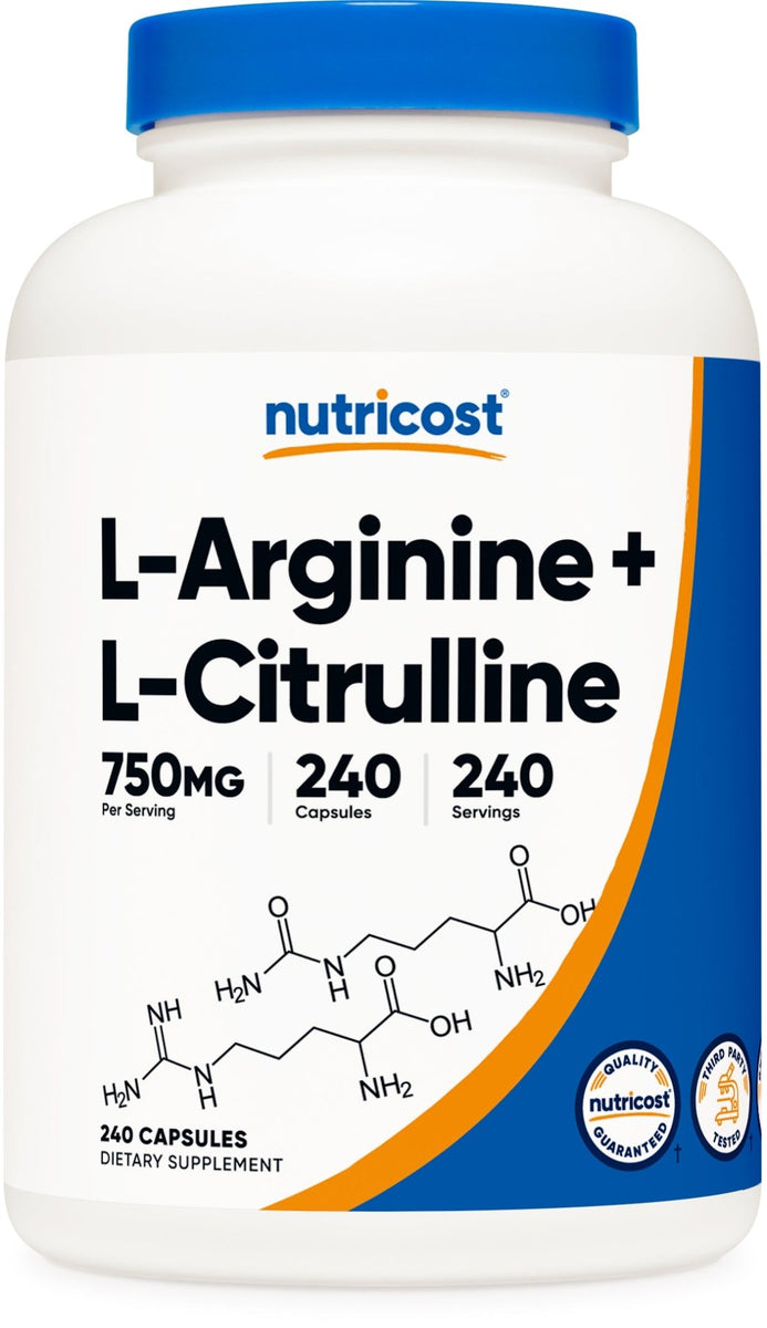 Nutricost L-Arginine L-Citrulline Complex Capsules Nutricost L-Arginine L-Citrulline Complex Capsules