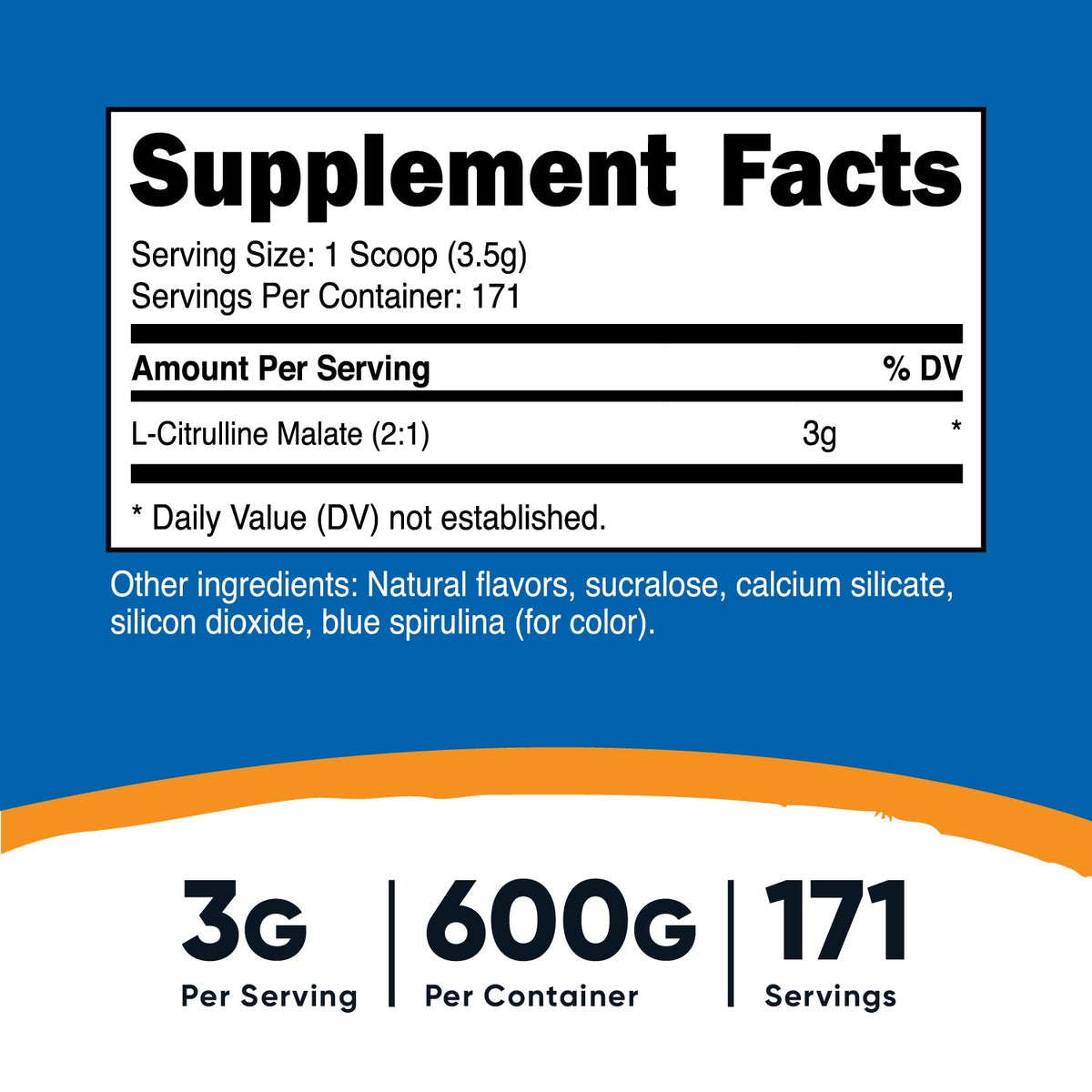 Nutricost L-Citrulline Malate (2:1) Flavored Powder 300G / Fruit Punch