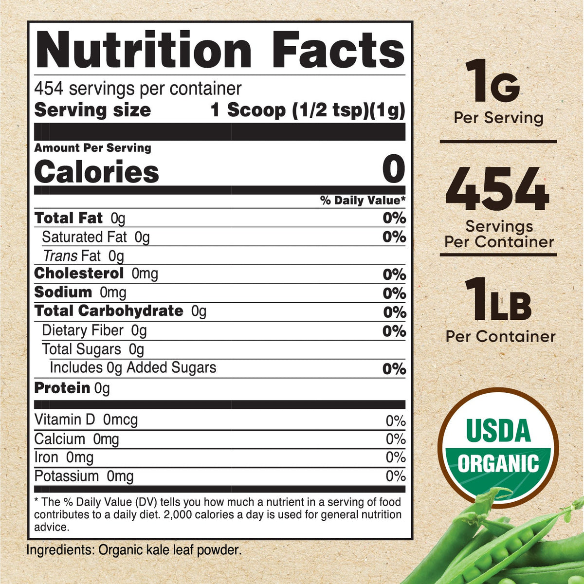 Nutricost Organic Kale Powder