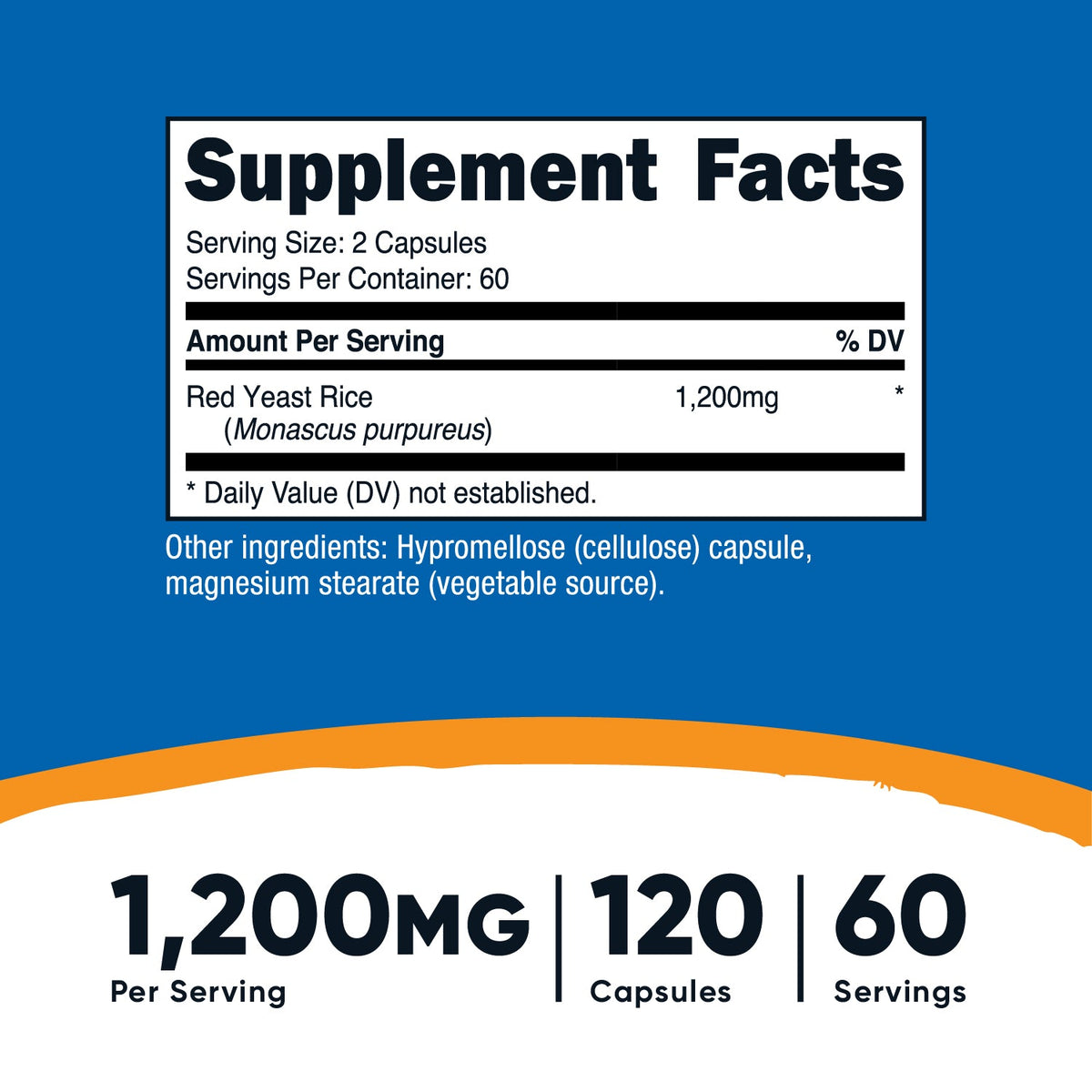Nutricost Red Yeast Rice (1200 MG) (120 CAP) - Image 3