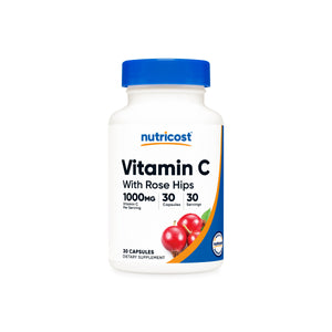 Nutricost Vitamin C with Rose Hips Capsules
