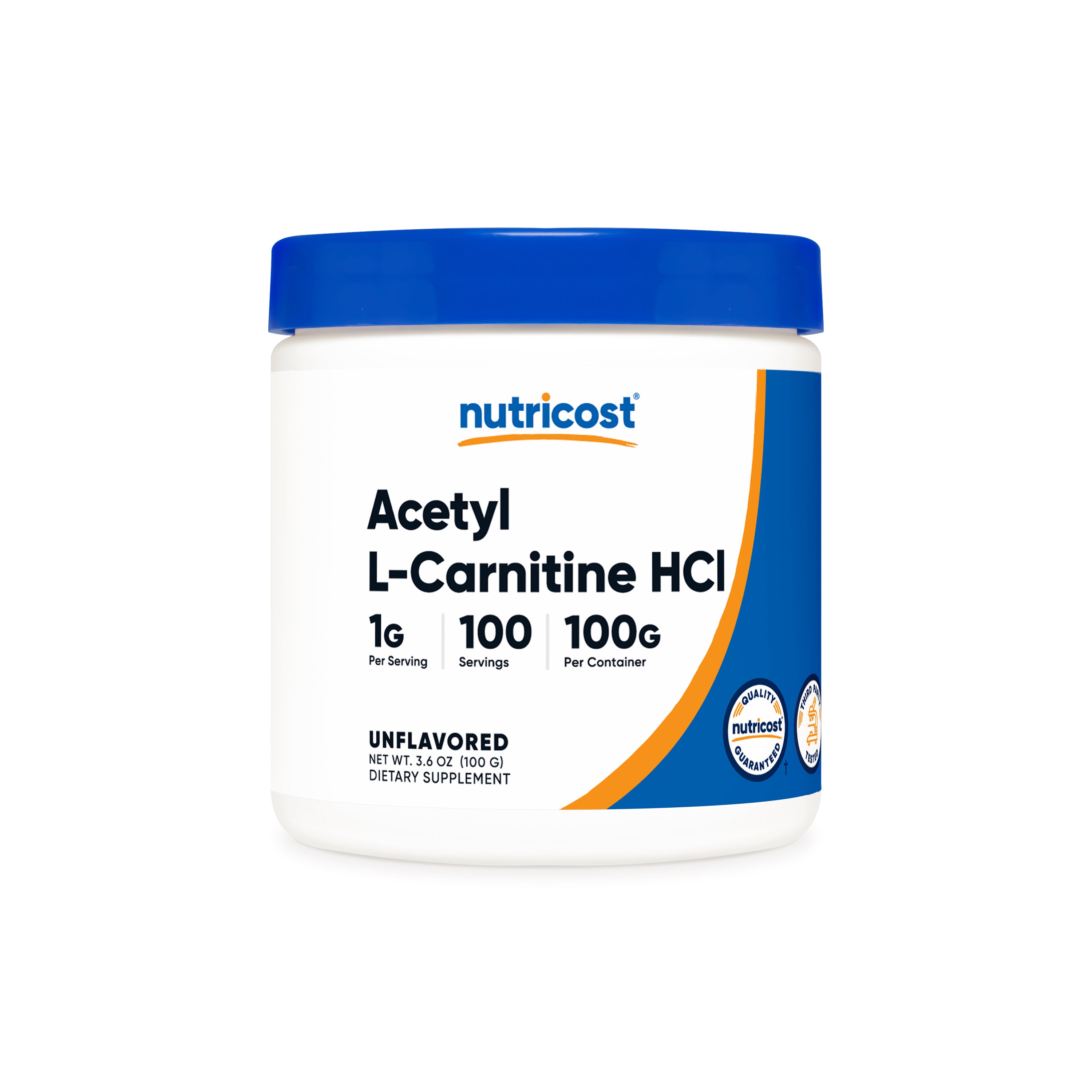 Bulk Pure Acetyl L-Carnitine (ALCAR) Powder | 100g Unflavored, High Purity  ALCAR Supplement Nootropic Energy Brain Support Supplement