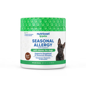 Nutricost Pets Seasonal Allergy Chews [60 Chews] [Beef]