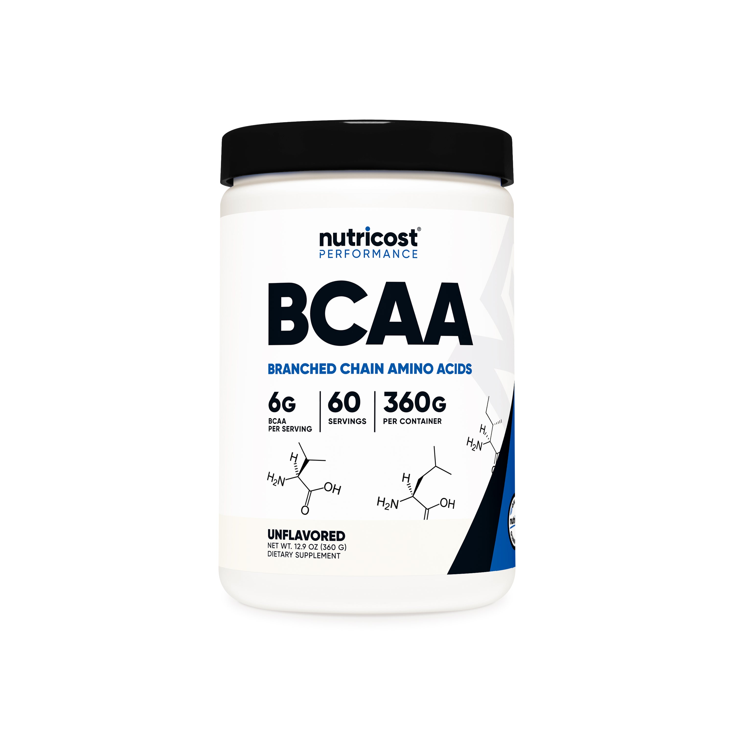 Nutricost BCAA Powder 2:1:1, Unflavored, 60 Servings