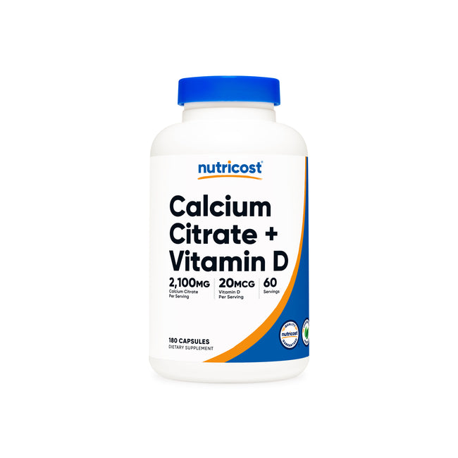 Nutricost Calcium Citrate + Vitamin D