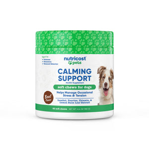 Nutricost Pets Calming Support [60 Chews] [Beef]