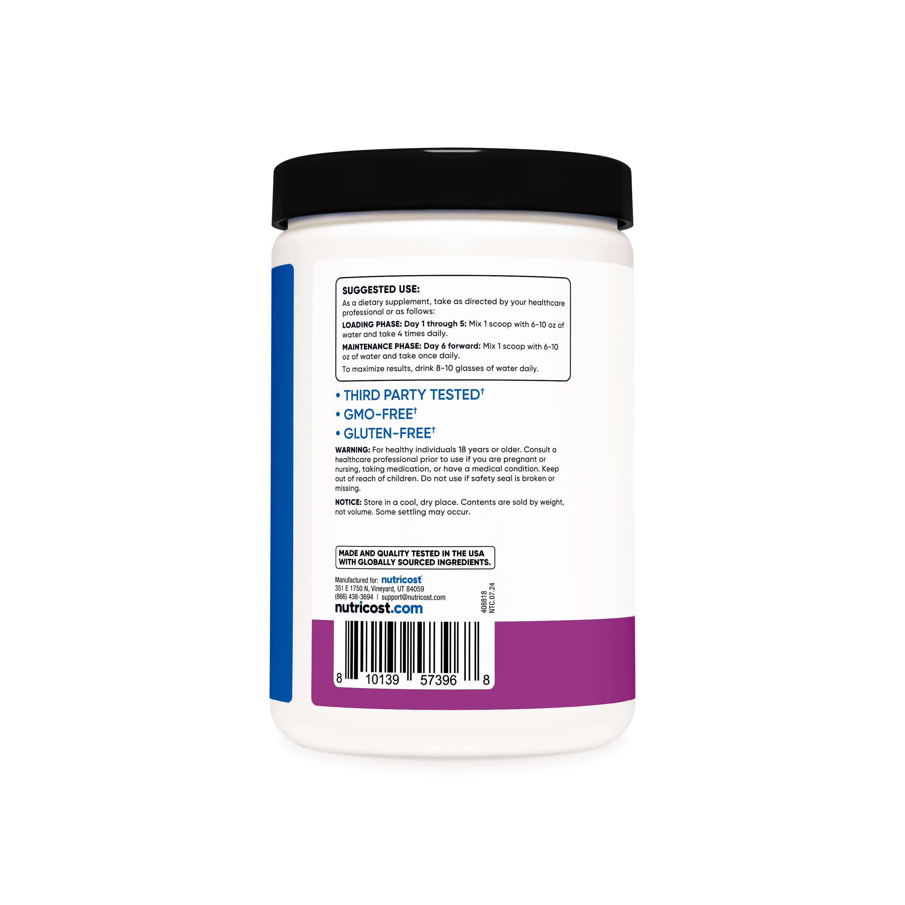Nutricost Creatine Monohydrate + Hydration – Watermelon, 30 Servings, USA Made