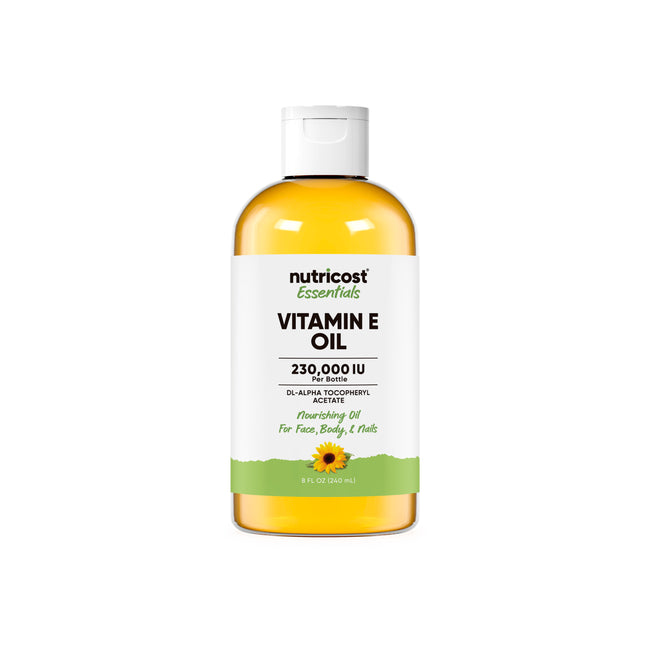 Nutricost Essentials Vitamin E Oil (8 OZ)