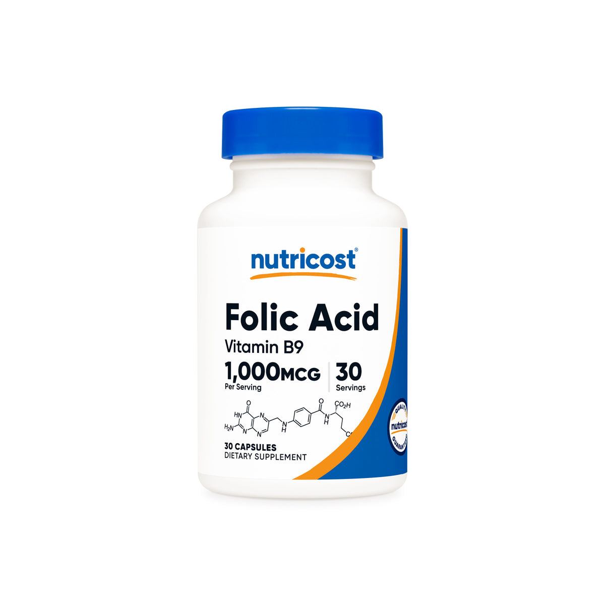 Nutricost Folic Acid (Vitamin B9) Capsules