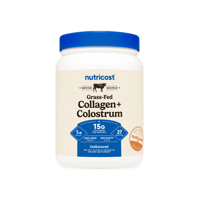 Nutricost Grass Fed Collagen + Colostrum Powder