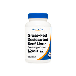 Nutricost Grass-Fed Desiccated Beef Liver Capsules
