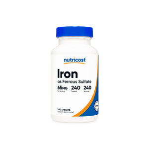 Nutricost Iron Tablets (as Ferrous Sulfate)