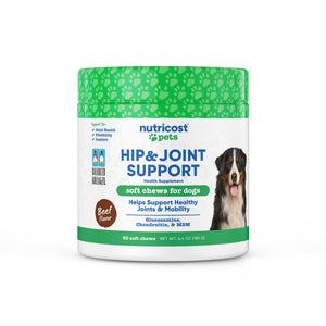 Nutricost Pets Hip & Joint Support [60 CHW] [Beef]