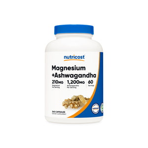 Nutricost Magnesium + Ashwagandha Capsules