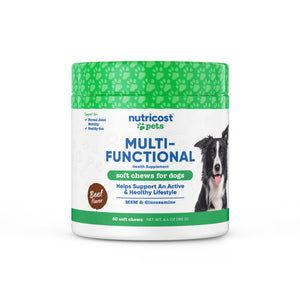 Nutricost Pets Multi-Functional Chews [60 Chews] [Beef]