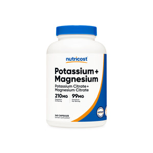 Nutricost Potassium + Magnesium Citrate Capsules