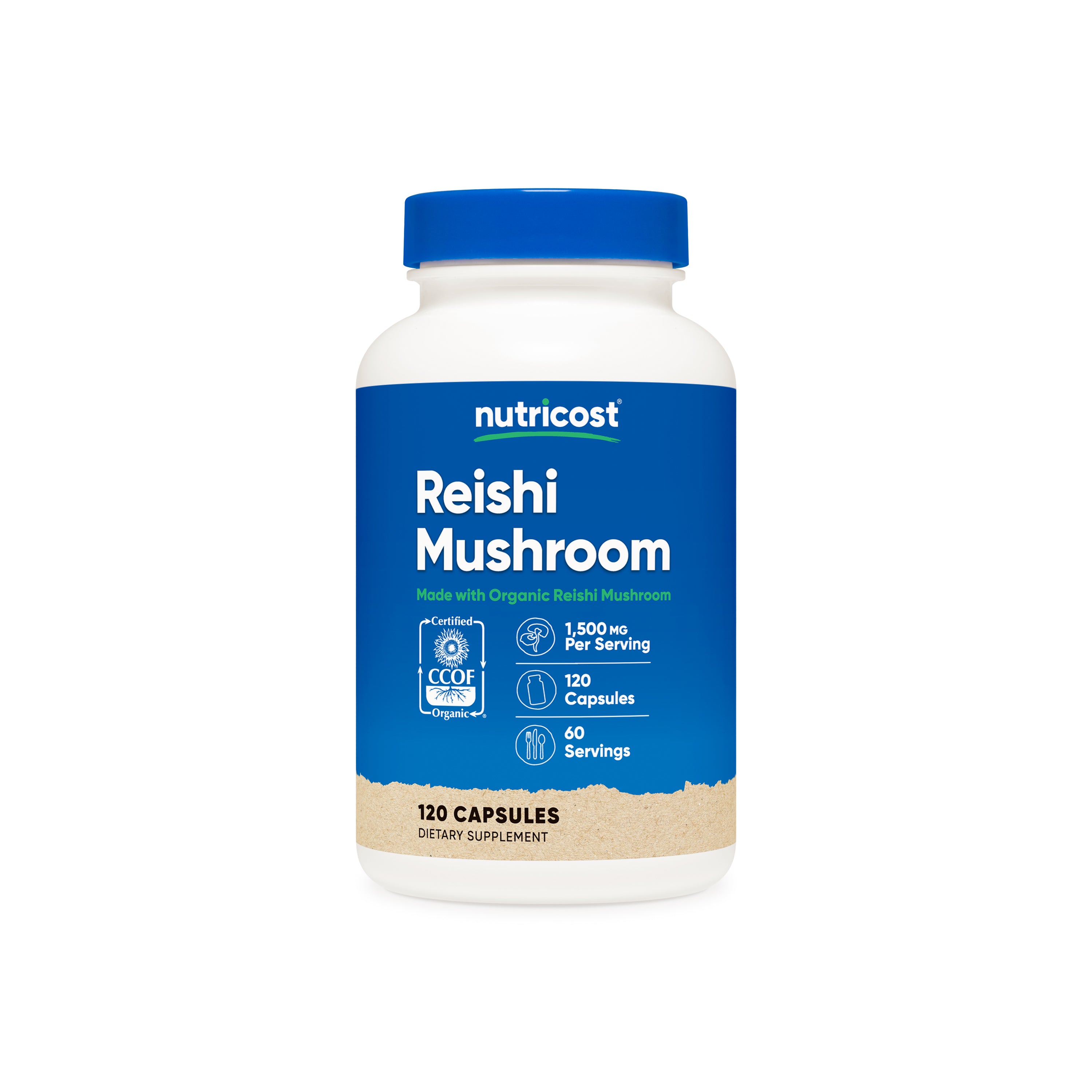 Nutricost Made With Organic Reishi Mushroom Capsules Nutricost Made With Organic Reishi Mushroom Capsules