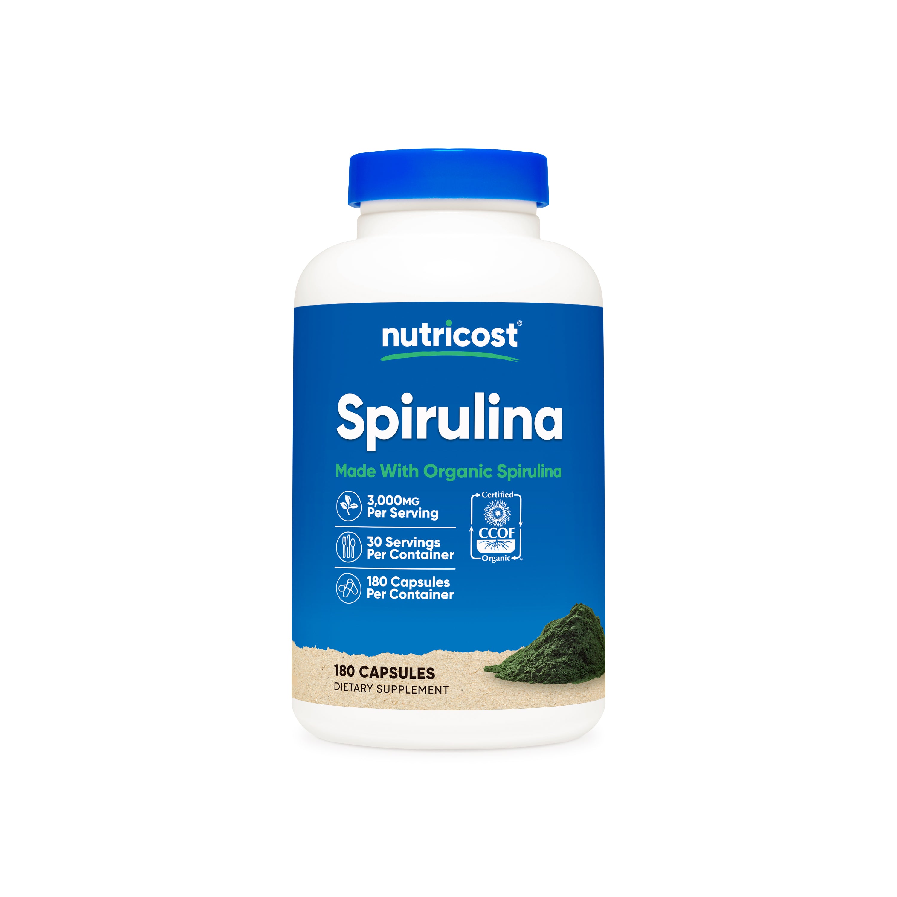 Nutricost Made With Organic Spirulina Capsules Nutricost Made With Organic Spirulina Capsules