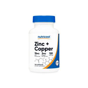 Nutricost Zinc + Copper Capsules