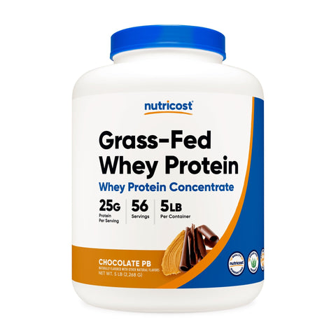 Nutricost Grass-Fed Whey Protein Concentrate Powder - Nutricost