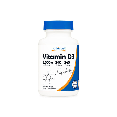 Nutricost Vitamin D3 Softgels - Nutricost