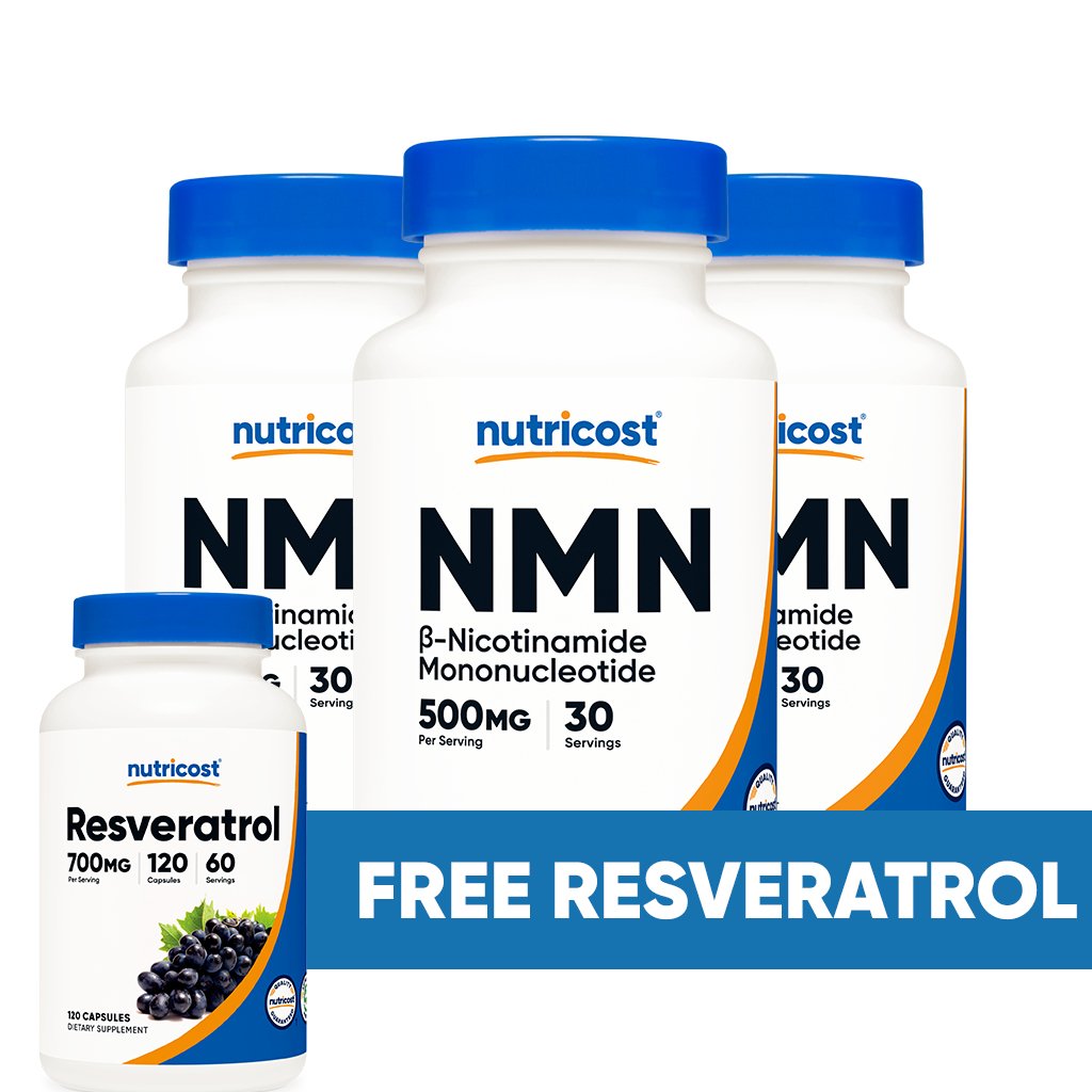 NMN Triple Bundle + Free Resveratrol – Nutricost