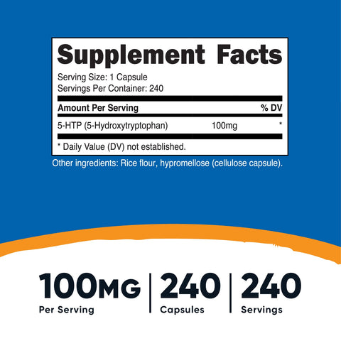 Nutricost 5-HTP Capsules - Nutricost