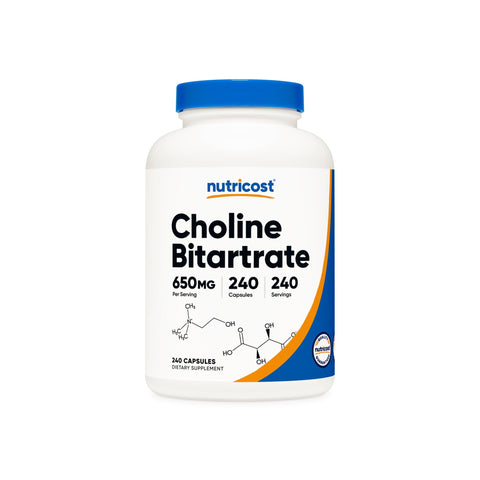 Nutricost Choline Bitartrate Capsules - Nutricost