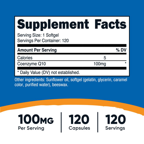 Nutricost CoQ10 Softgels - Nutricost