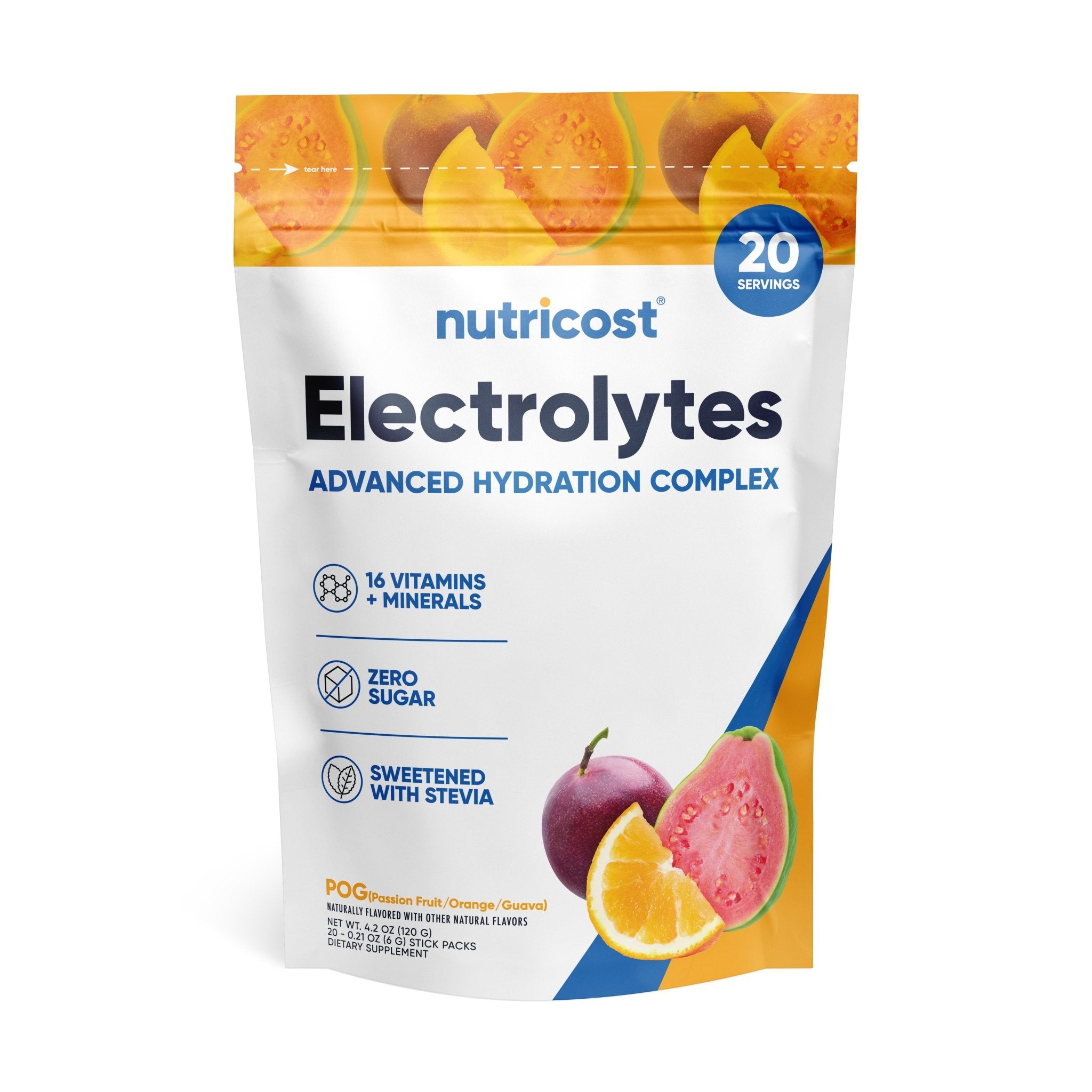Nutricost Electrolytes Powder Hydration Packets