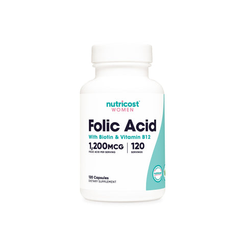 Nutricost Folic Acid for Women - Nutricost