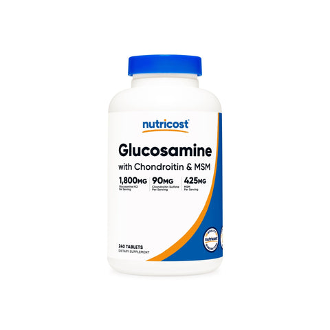 Nutricost Glucosamine + Chondroitin + MSM Tablets - Nutricost