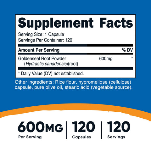 Nutricost Goldenseal Root Capsules - Nutricost