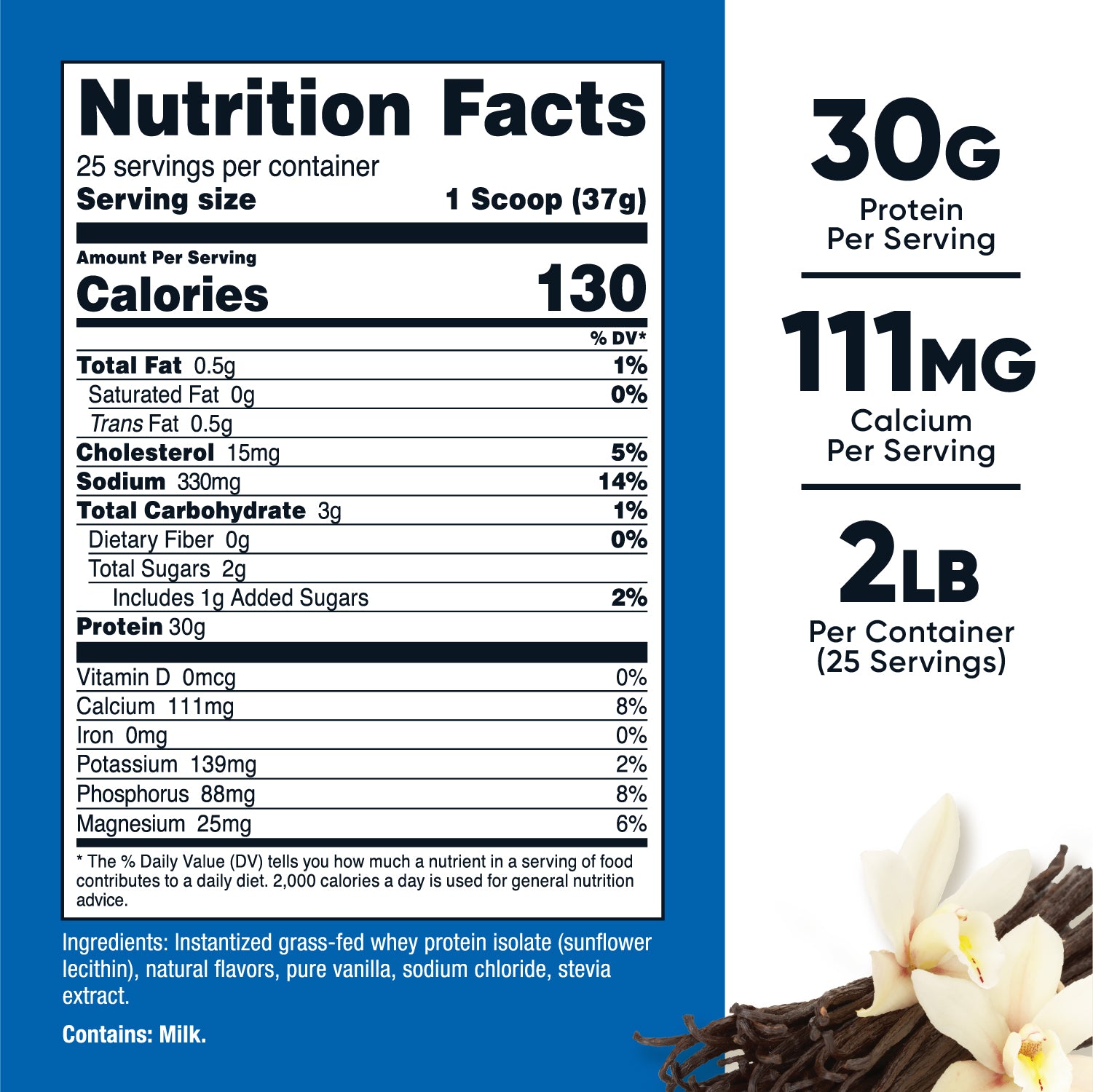 Grassfed Whey Protein Isolate Nutricost
