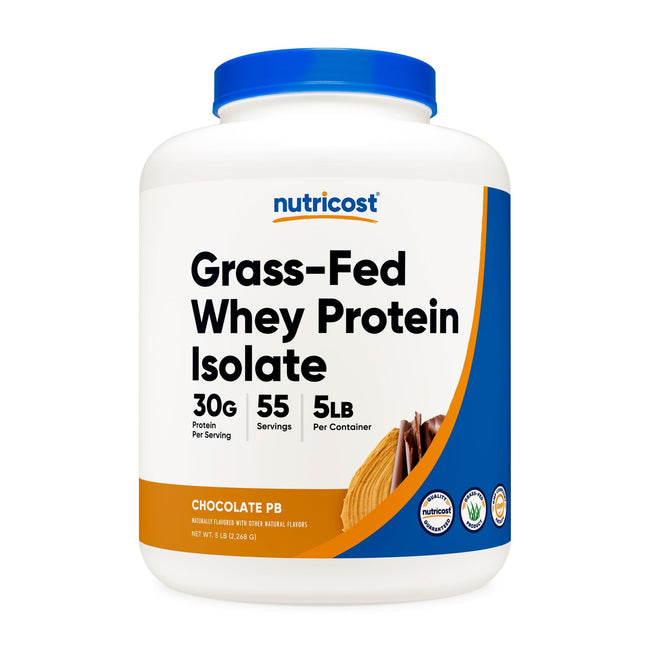 Nutricost Grass-Fed Whey Protein Isolate Powder - Nutricost