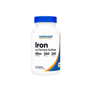 Nutricost Iron Tablets (as Ferrous Sulfate)