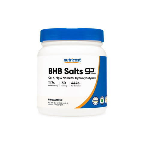 Nutricost Ketone BHB Salt 4-in-1 Powder (Unflavored) - Nutricost