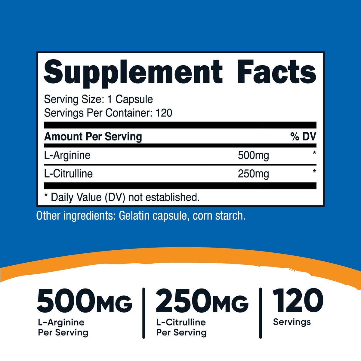 Nutricost L-Arginine L-Citrulline Complex Capsules