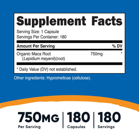 Nutricost Maca Root Capsules - Nutricost