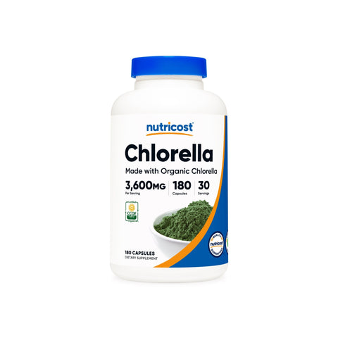 Nutricost Made With Organic Chlorella Capsules - Nutricost