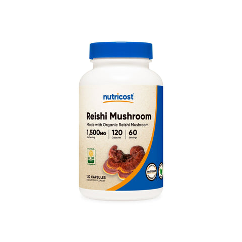 Nutricost Made With Organic Reishi Mushroom Capsules - Nutricost